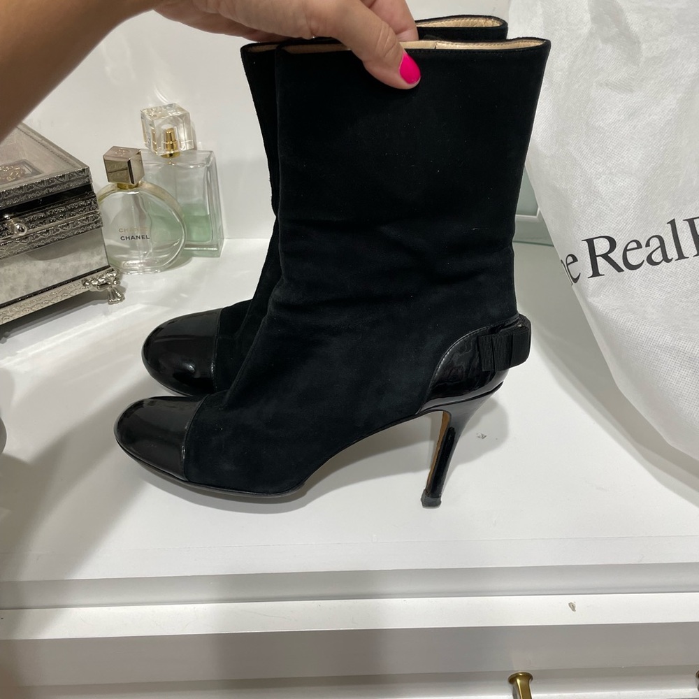 Kate Spade black boot.